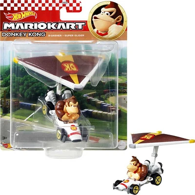 Hot Wheels Mario Kart Donkey Kong B-Basher and Super Glider