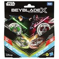 Beyblade X and Star Wars Collab Luke Skywalker 4-80B vs. Darth Vader 4-60B Multipack Set