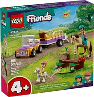 Jouet LEGO Friends La remorque du cheval et du poney 42634