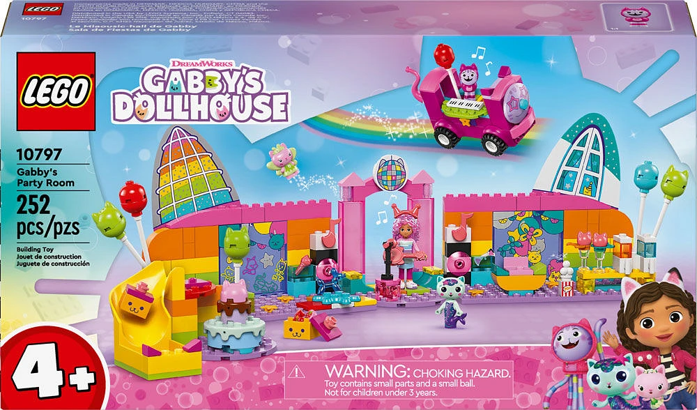 LEGO Gabby's Dollhouse Gabby's Party Room Disco Playset, Pretend-Play Toy for Kids 10797