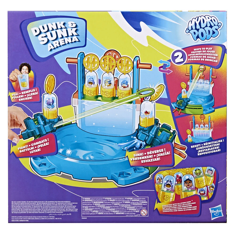 Hydro Pods Dunk & Sunk Arena, Water Activated Battle Toy