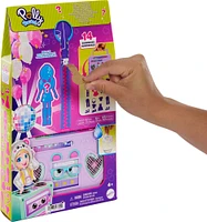 Polly Pocket Disco Dance Fashion Reveal Doll & Playset with Unboxing Surprises & Water Play