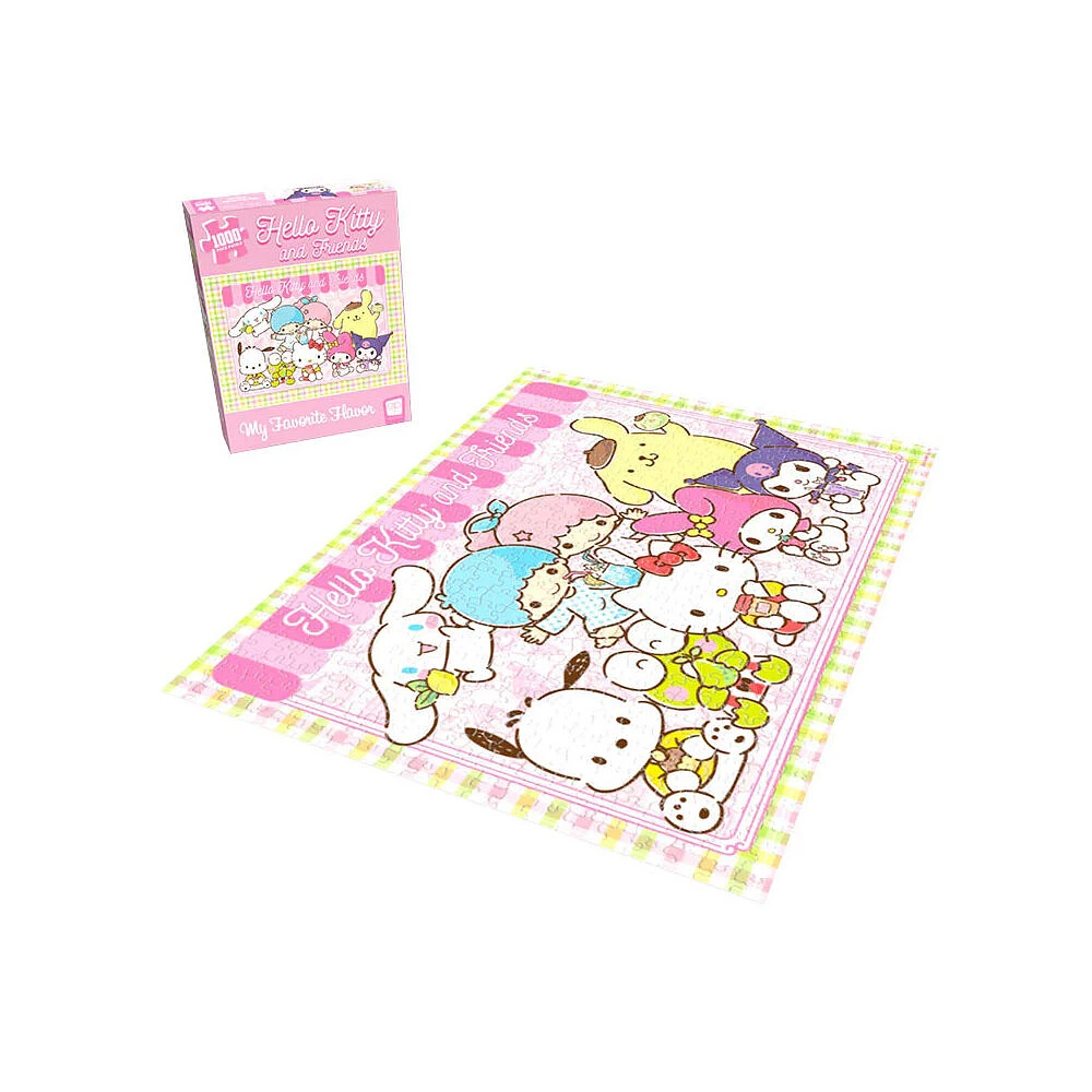 USAopoly Hello Kitty and Friends "My Favorite Flavor" 1000 Piece Puzzle - English Edition