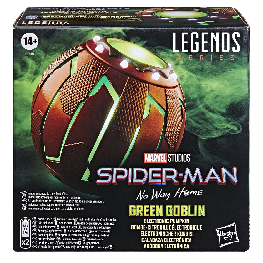 Marvel Legends Series Green Goblin Electronic Pumpkin, Spider-Man: No Way Home Adult Roleplay Gear