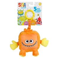 Super Simple Sensory Plush Monster Dewey (Orange) with 5+ Sensory Features