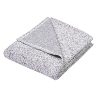 Trend Lab Heathered Gray Sweatshirt Knit Baby Blanket