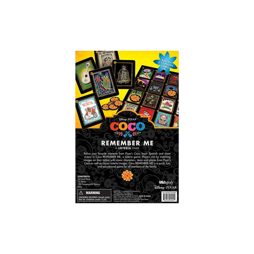 USAopoly Coco Remember Me Loteria - Édition anglaise