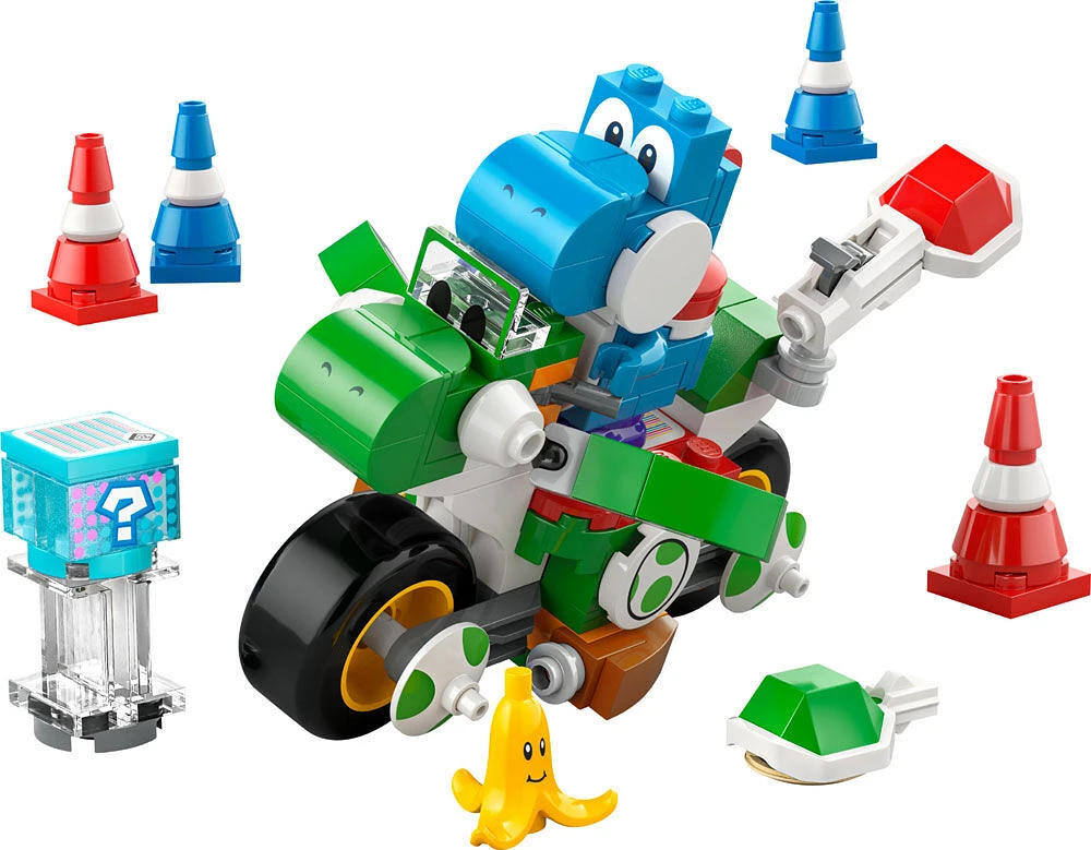 LEGO Super Mario: Mario Kart Yoshi Bike - Building Toy Set for Kids - Gift Idea for Birthdays - 72031