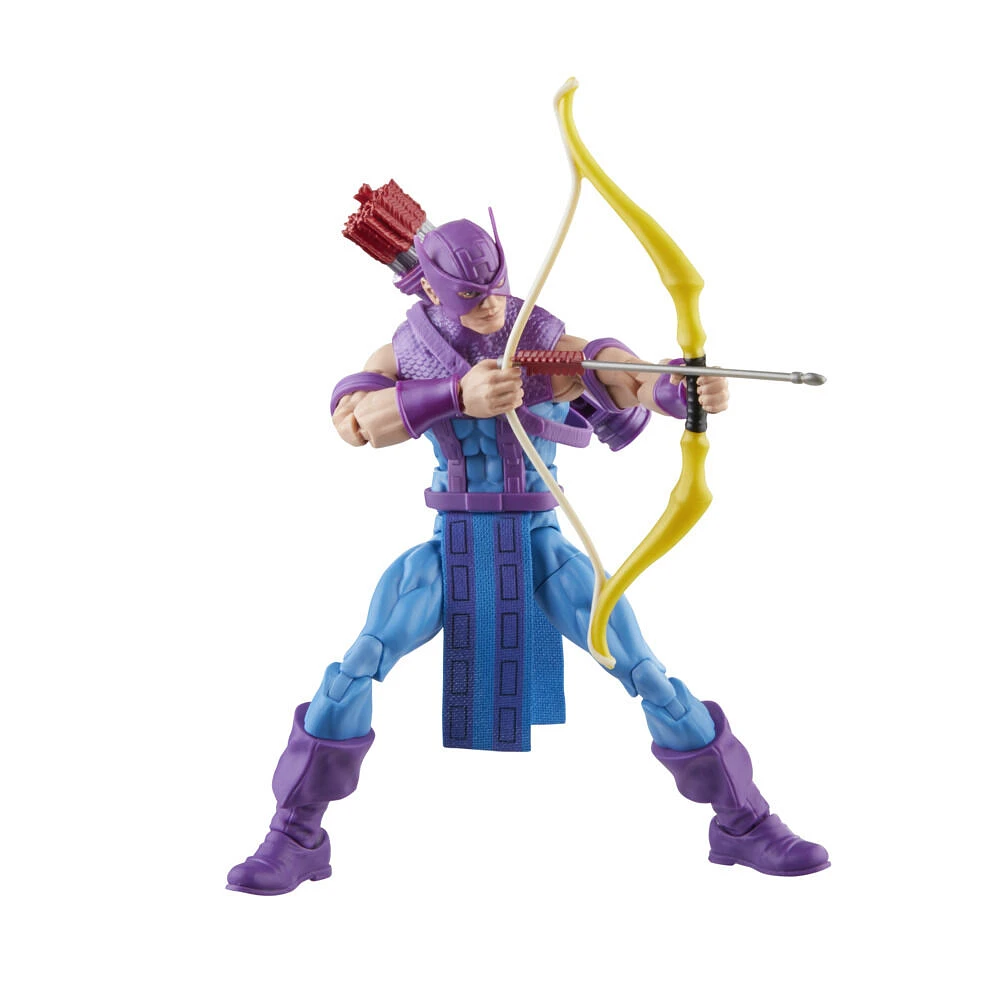 Hasbro Marvel Legends Series, figurine de collection de 15 cm Hawkeye avec Sky-Cycle Avengers 60e anniversaire