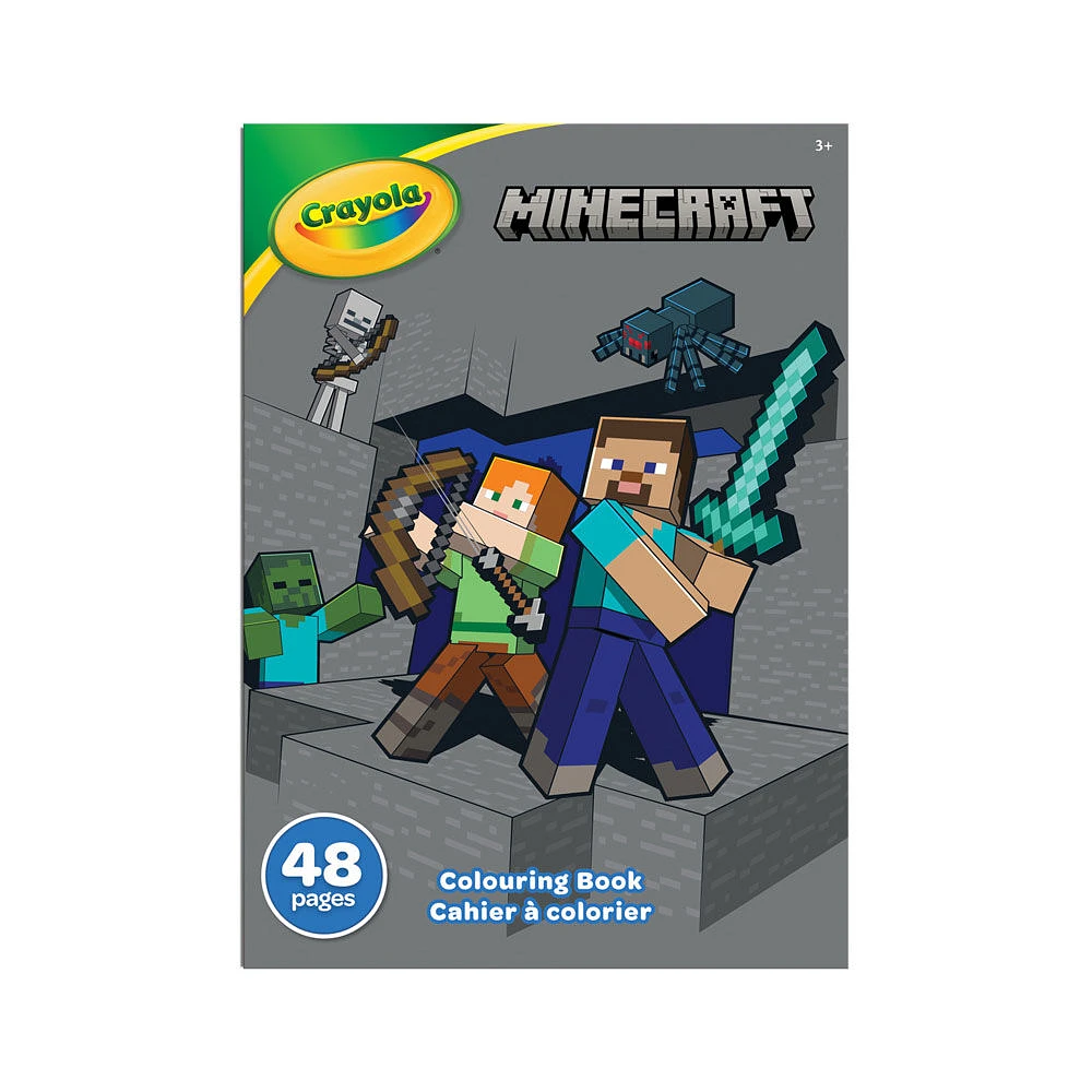 Crayola 48 Page Colouring Book, Minecraft