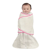 HALO SleepSack Swaddle Newborn 0-3 Months - Ideal Temp - Oatmeal/Pink