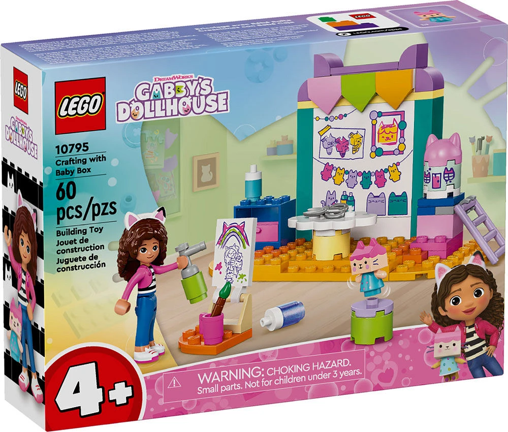 LEGO Gabby's Dollhouse Crafting with Baby Box Pretend-Play Toy, House Playset for Kids 10795