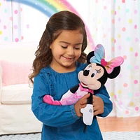 Peluche de 33 cm (13 pouces) de Minnie Mouse Qui Brille Et Chante de Disney Junior avec Sons et Lumières