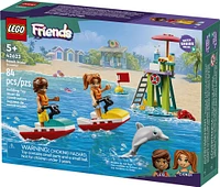 LEGO Friends Beach Water Scooter Lifeguard Toy Set for Kids, Learning and Imaginative Play 42623