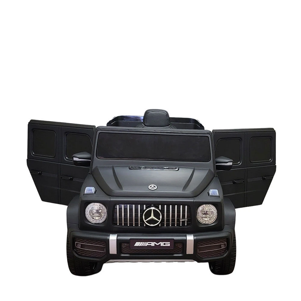 KidsVip 12V Enfants et Tout-Petits Mercedes G63 Edition Voiture Eléctrique avec Commande à Distance - Noir Mat - Édition anglaise