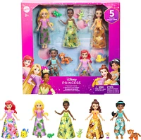 Princesses Disney Coffret 5 poupées et 5 Princesses et amis