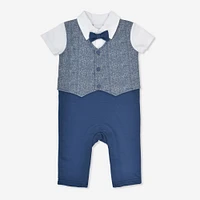 Rococo Vest Coverall Navy