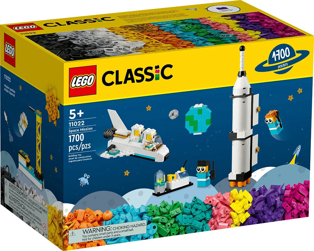 LEGO Classic Mission spatiale 11022 Ensemble de construction; des jeux créatifs pour les enfants (1 700 pièces)