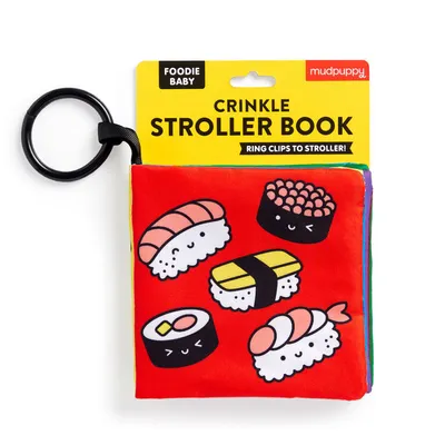 Foodie Baby Crinkle Fabric Stroller Book - English Edition
