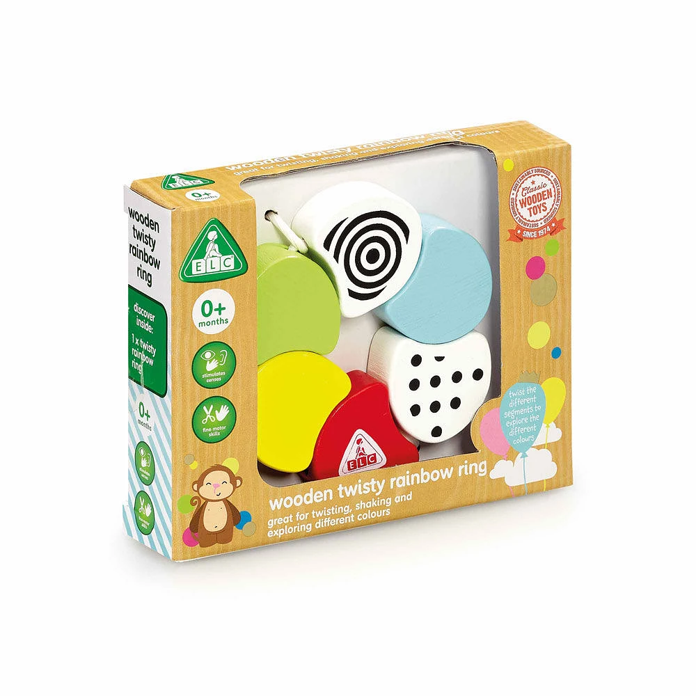 Early Learning Centre Wooden Twisty Rainbow Ring - Édition anglaise - Notre exclusivité