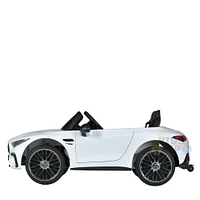 KIDSVIP Mercedes Benz 12V SL63 Voiture 4X4 sous licence pour enfants avec RC - Blanc