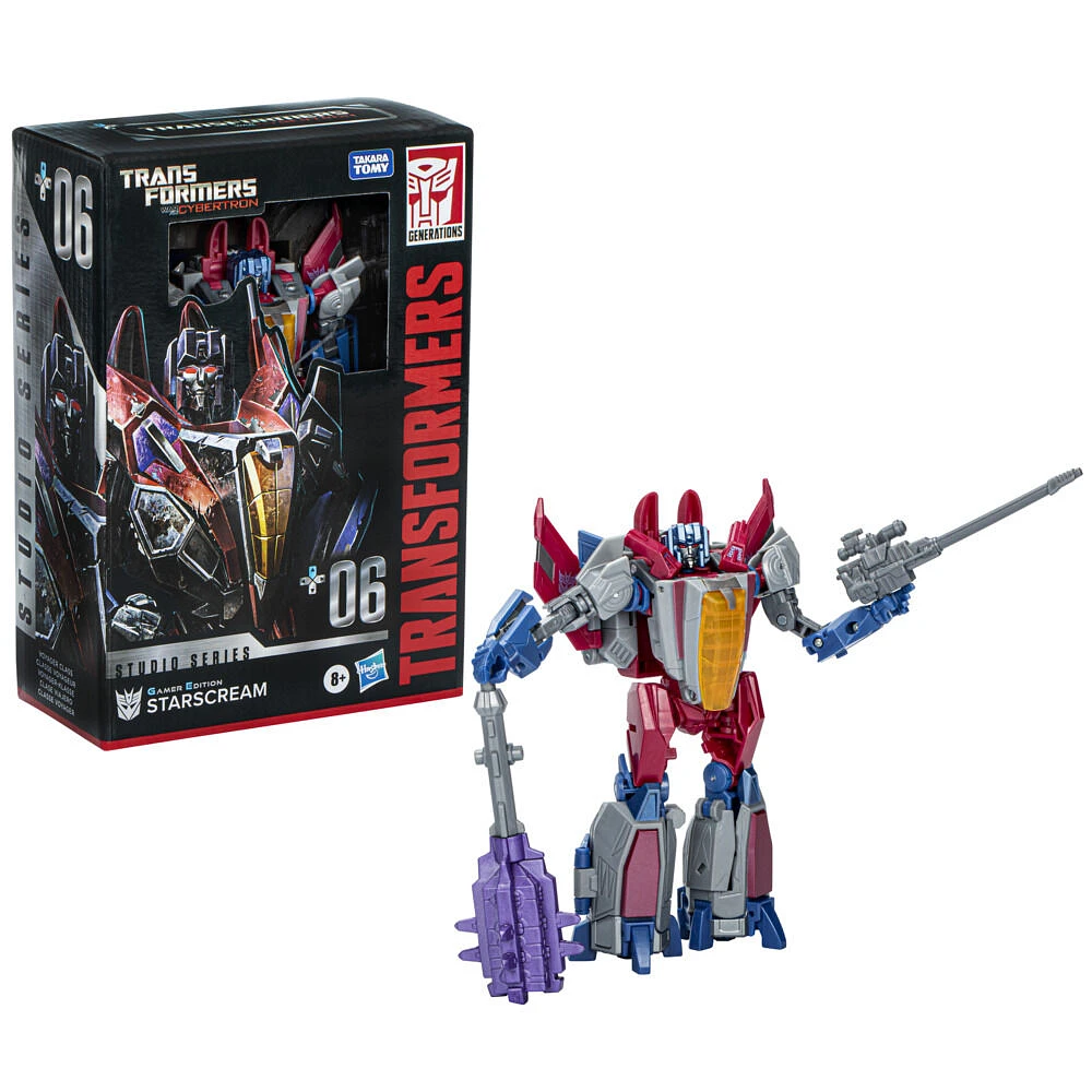 Transformers Studio Series Voyager Transformers: War for Cybertron 06 Gamer Edition Starscream Action Figure