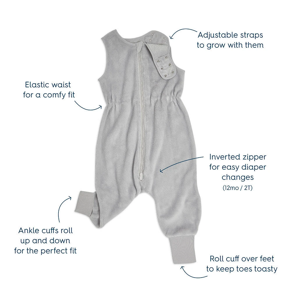 Gigoteuse HALO SleepSack Toddler - Molleton Luxe - Grey - 2T