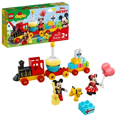 LEGO DUPLO Disney Le train d'anniversaire de Mickey et Min 10941 (22 pièces)