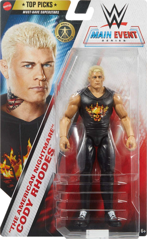 WWE-Main Event Series Cody Rhodes-Figurine articulée de 15cm