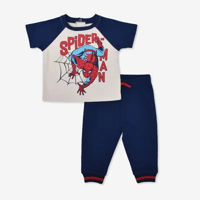 Marvel Spiderman 2 Piece Top/Jogger Pant Set Blue