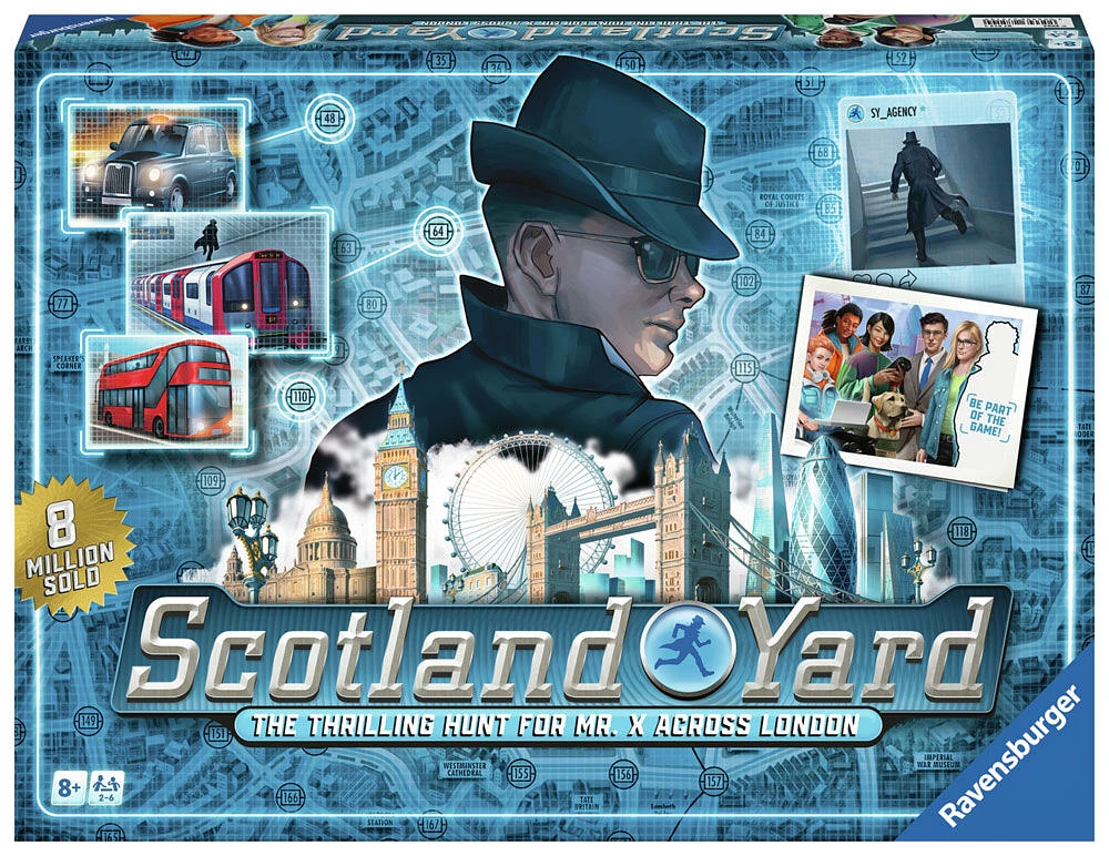 Ravensburger board game - Scotland Yard - Family game, board game for children and adults, Game of the Year, for 2-6 players - English Edition