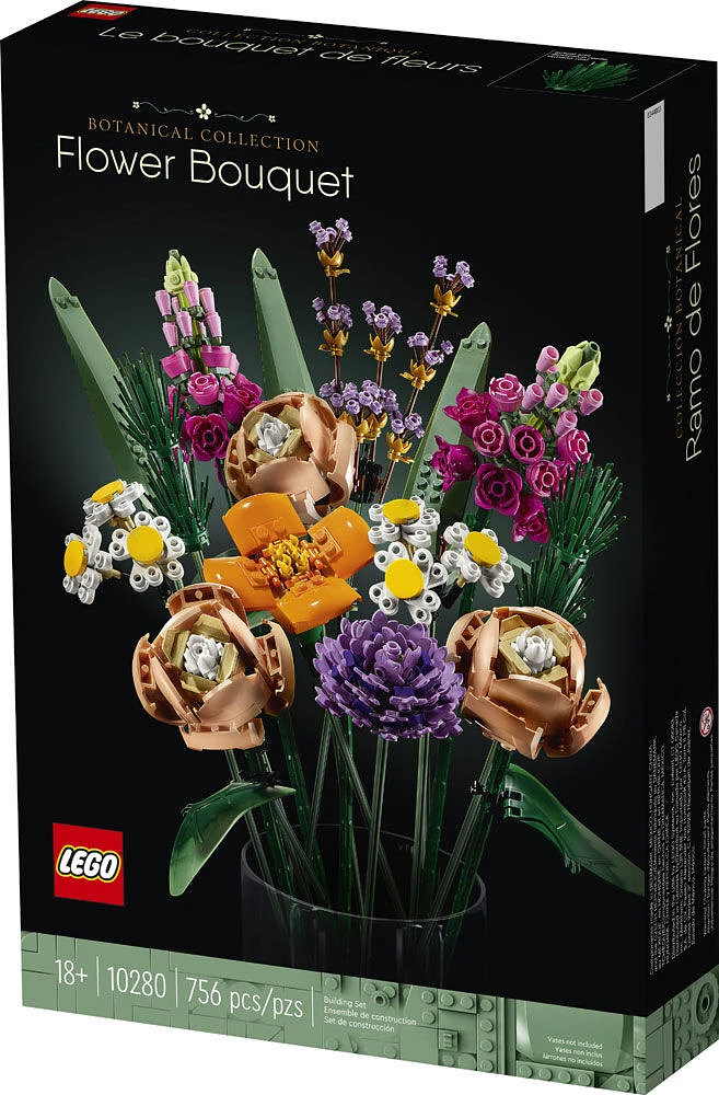 LEGO Flower Bouquet 10280 Building Kit; A Unique Flower Bouquet Gift and Creative Project for Adults (756 Pieces)