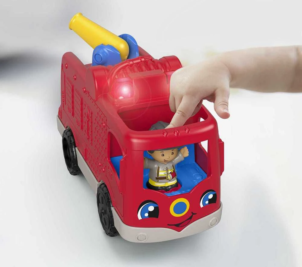 Fisher-Price - Little People - Camion des pompiers serviables - Édition bilingue