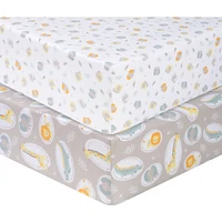 Sammy and Lou - Jungle Pals 2Pk Microfiber Fitted Sheets