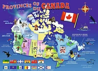 Ravensburger - Carte du Canada casse-têtes 100pc