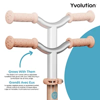 Yvolution Glider 2in1 3-wheel Scooter & Ride-On - Peach-Blue