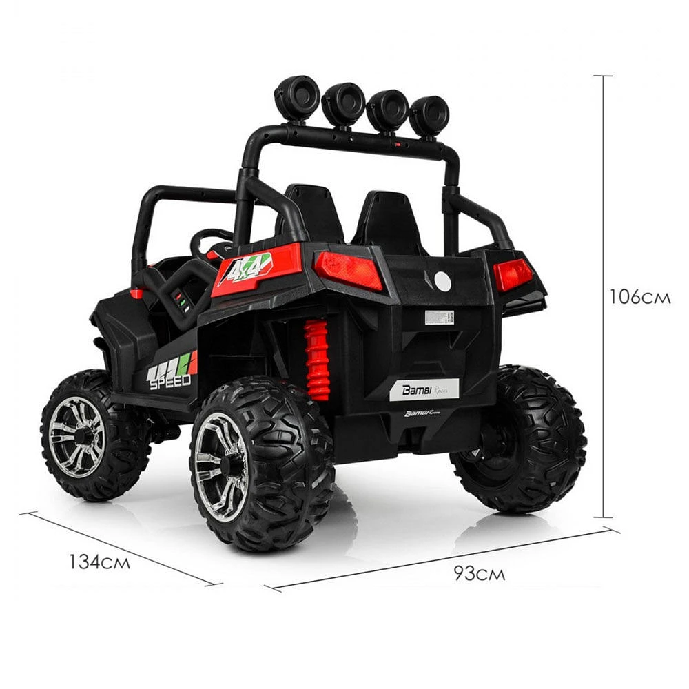 KidsVip 24V Enfants et Tout-Petits UTV Viper 4x4 Voiture Eléctrique avec Commande à Distance - Rouge - Édition anglaise