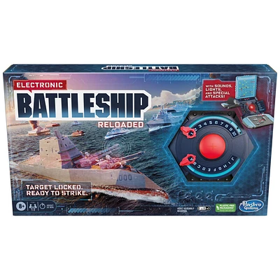 Electronic Battleship Board Game for Kids, 1-2 Players, Strategy Naval Combat Game - English Edition