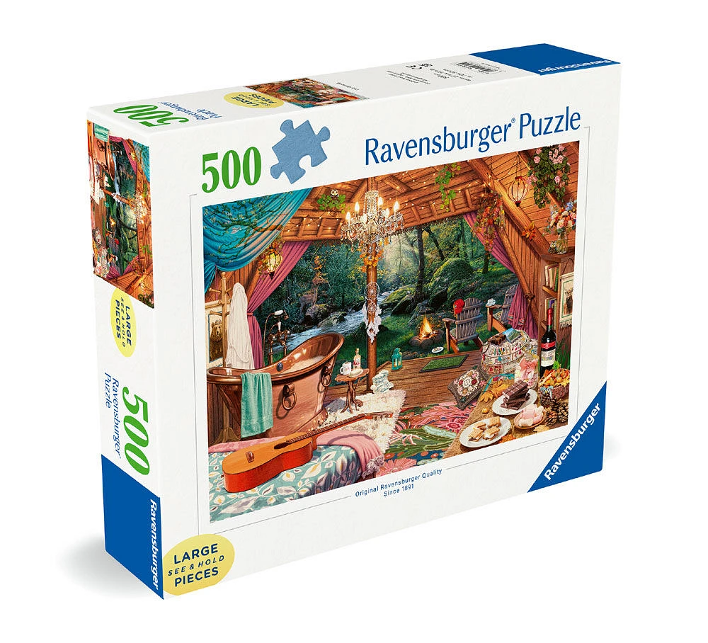 Ravensburger - Cozy Glamping 500Pc Large Format Puzzle