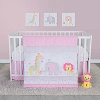 Sammy&Lou Jungle Girl 4 Pc Crib Bedding