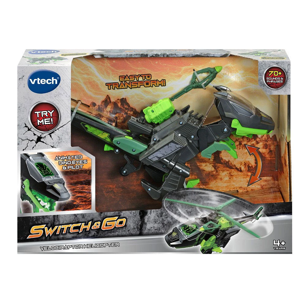 VTech Switch & Go Velociraptor Helicopter - Édition anglaise