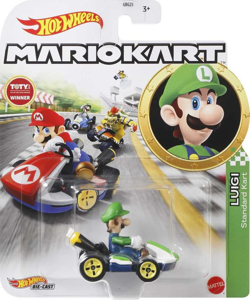 Hot Wheels Luigi Standard Kart Vehicle