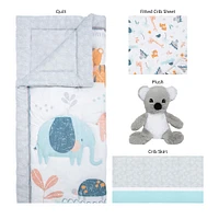 LITERIE DE BERCEAU 4 PIÈCES KOALA ET AMIS DE SAMMY&LOU