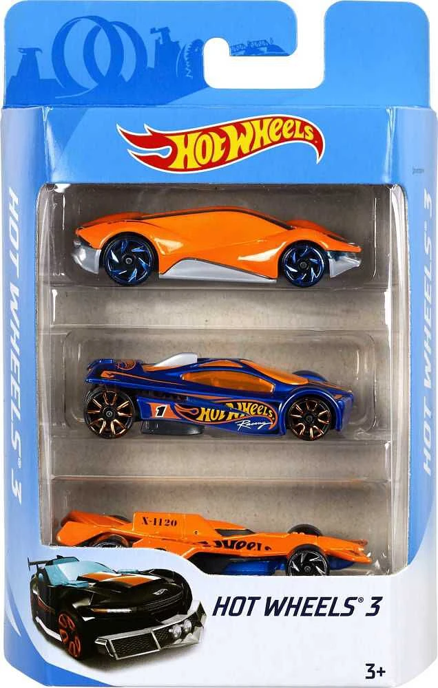 Hot Wheels 3-Car Pack, Multipack of 3 Hot Wheels Vehicles