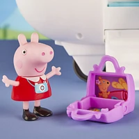 Peppa Pig Peppa's Adventures, En avion Peppa, jouet préscolaire avec roues qui roulent vraiment, 1 figurine et 1 accessoire