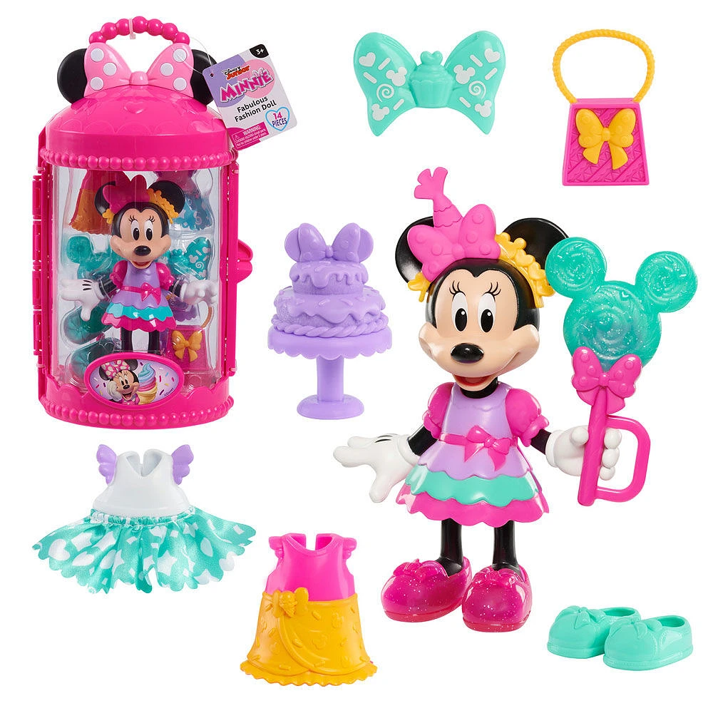 Minnie Mouse Fabulous Fashion 14-piece Sweet Party Doll and Accessories