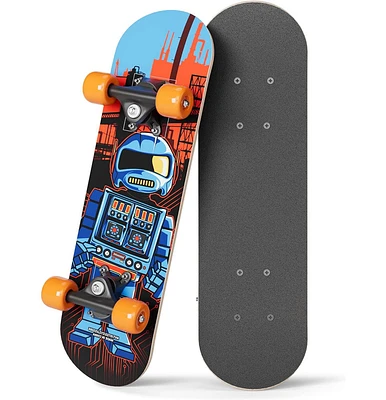 Rudeboyz Mini Skateboard - Robot  - 17"