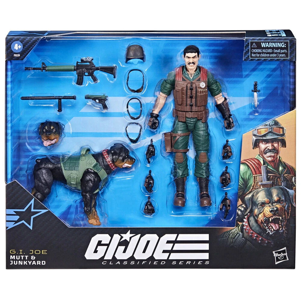 G.I. Joe Classified Series #113, Mutt & Junkyard Action Figure and Pet