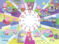 Ravensburger Peppa Pig - Tell the Time Clock Puzzle, 60 piece Jigsaw Puzzle - English Edition