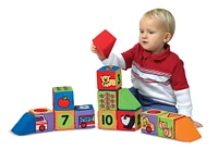 Melissa & Doug - Ensemble de blocs mous pour enfants Match and Build - les motifs peuvent varier